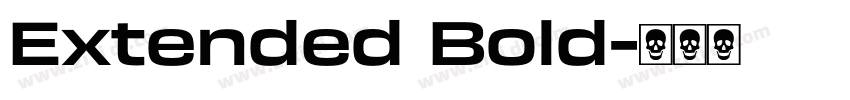Extended Bold字体转换 Extended Bold字体转换